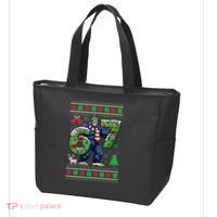 Ugly Christmas Sweater 6-7 Meme Bigfoot Santa 67 Tote Bag thumb 3