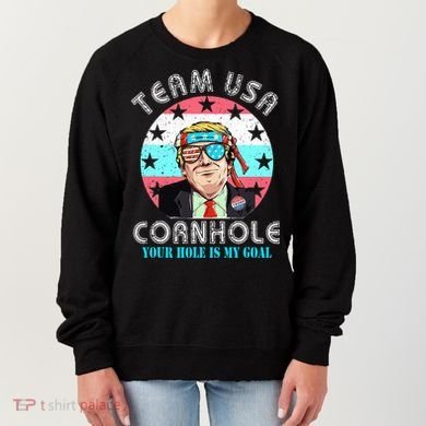 Usa Cornhole Team Cornhole Funny Cornhole Women's Sweatshirt