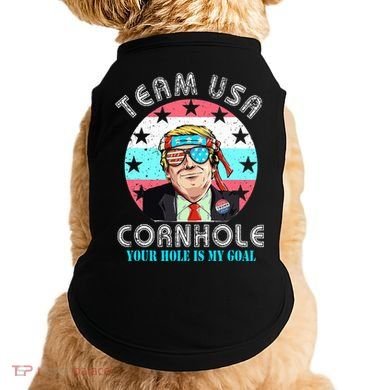 Usa Cornhole Team Cornhole Funny Cornhole Doggie Tank