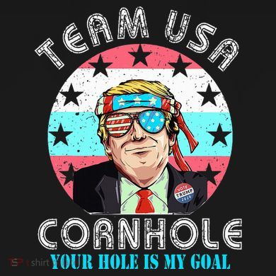 Usa Cornhole Team Cornhole Funny Cornhole Youth Performance Sprint T-Shirt