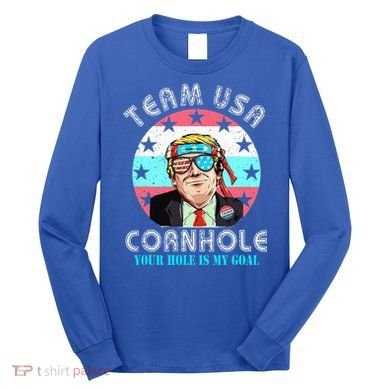 Usa Cornhole Team Cornhole Funny Cornhole Long Sleeve Shirt