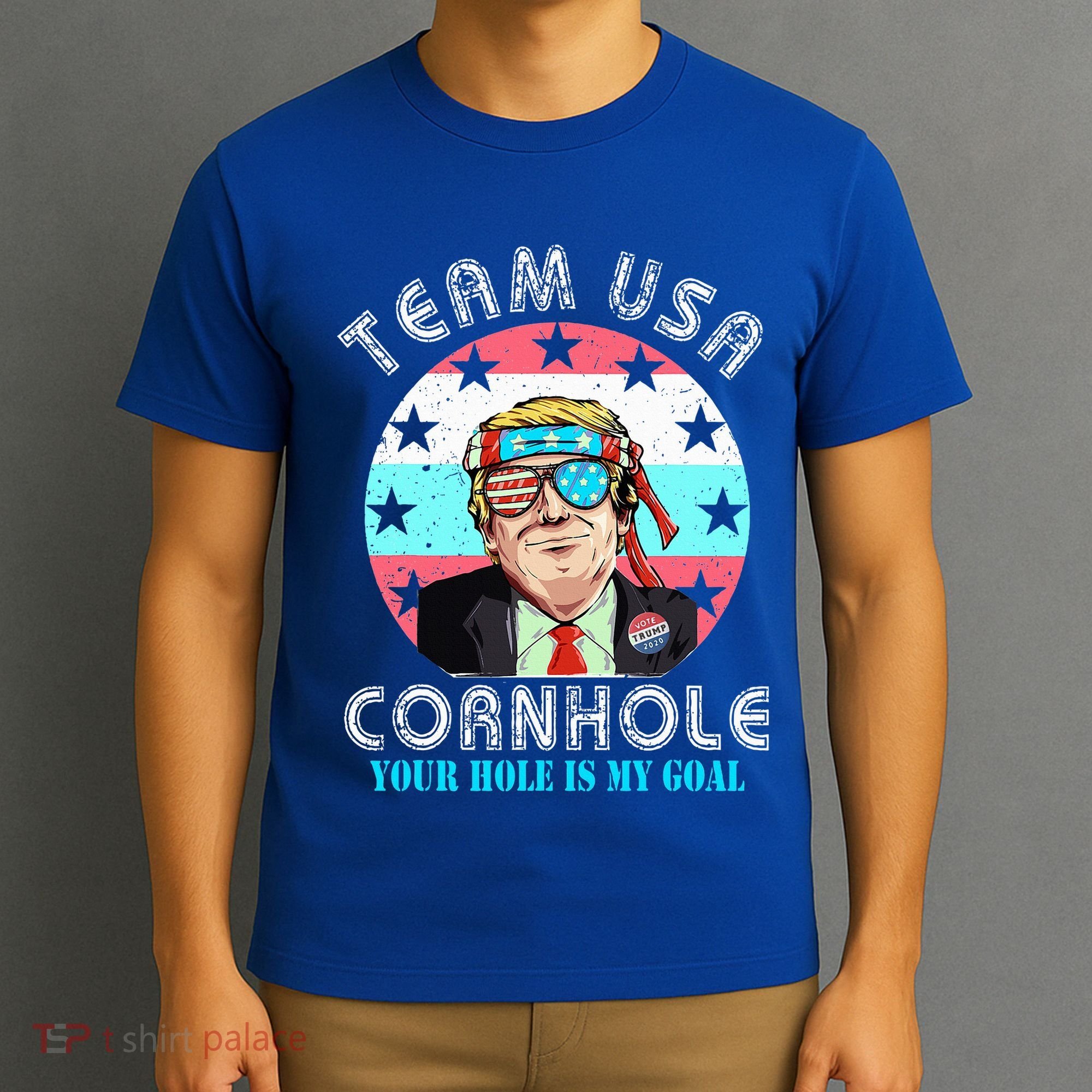 Usa Cornhole Team Cornhole Funny Cornhole T-Shirt