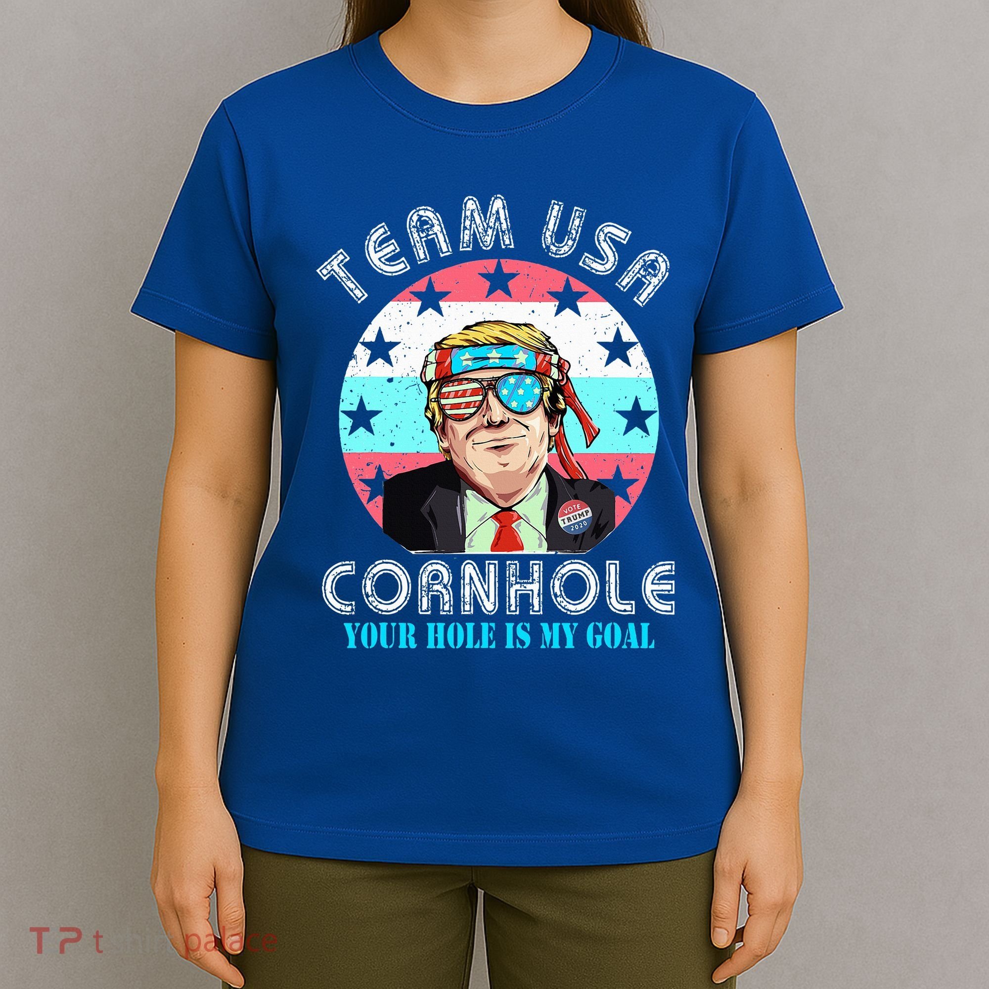 Usa Cornhole Team Cornhole Funny Cornhole T-Shirt