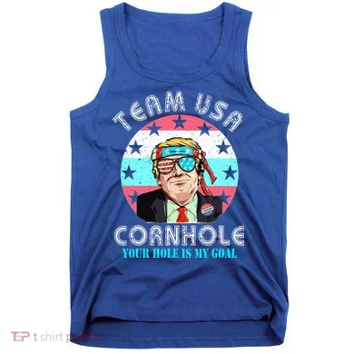 Usa Cornhole Team Cornhole Funny Cornhole Tank Top