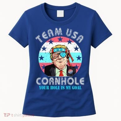 Usa Cornhole Team Cornhole Funny Cornhole Women's T-Shirt