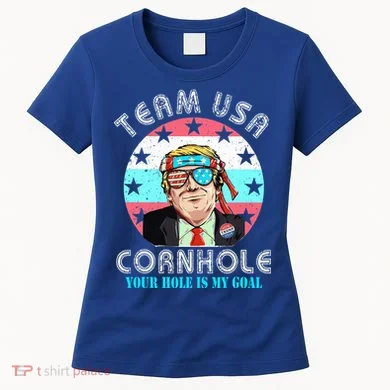 Usa Cornhole Team Cornhole Funny Cornhole Women's T-Shirt