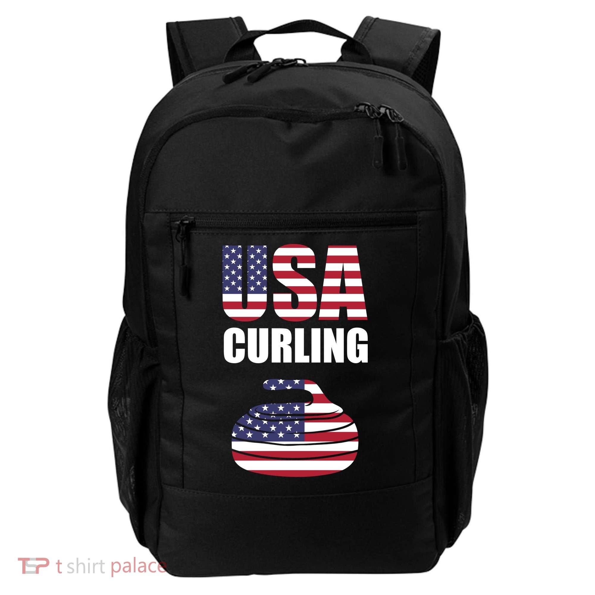 USA Curling Team Flag Sport Backpack