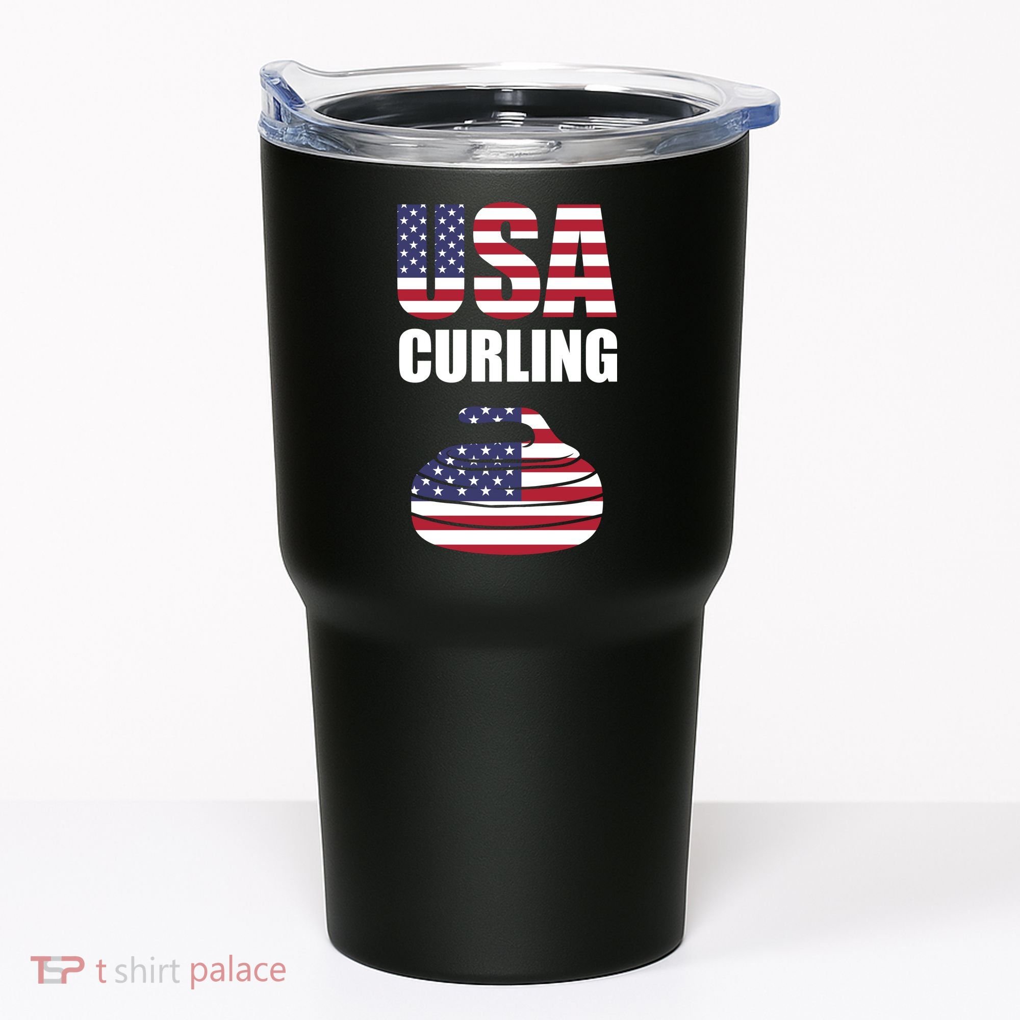 USA Curling Team Flag Sport Tumbler