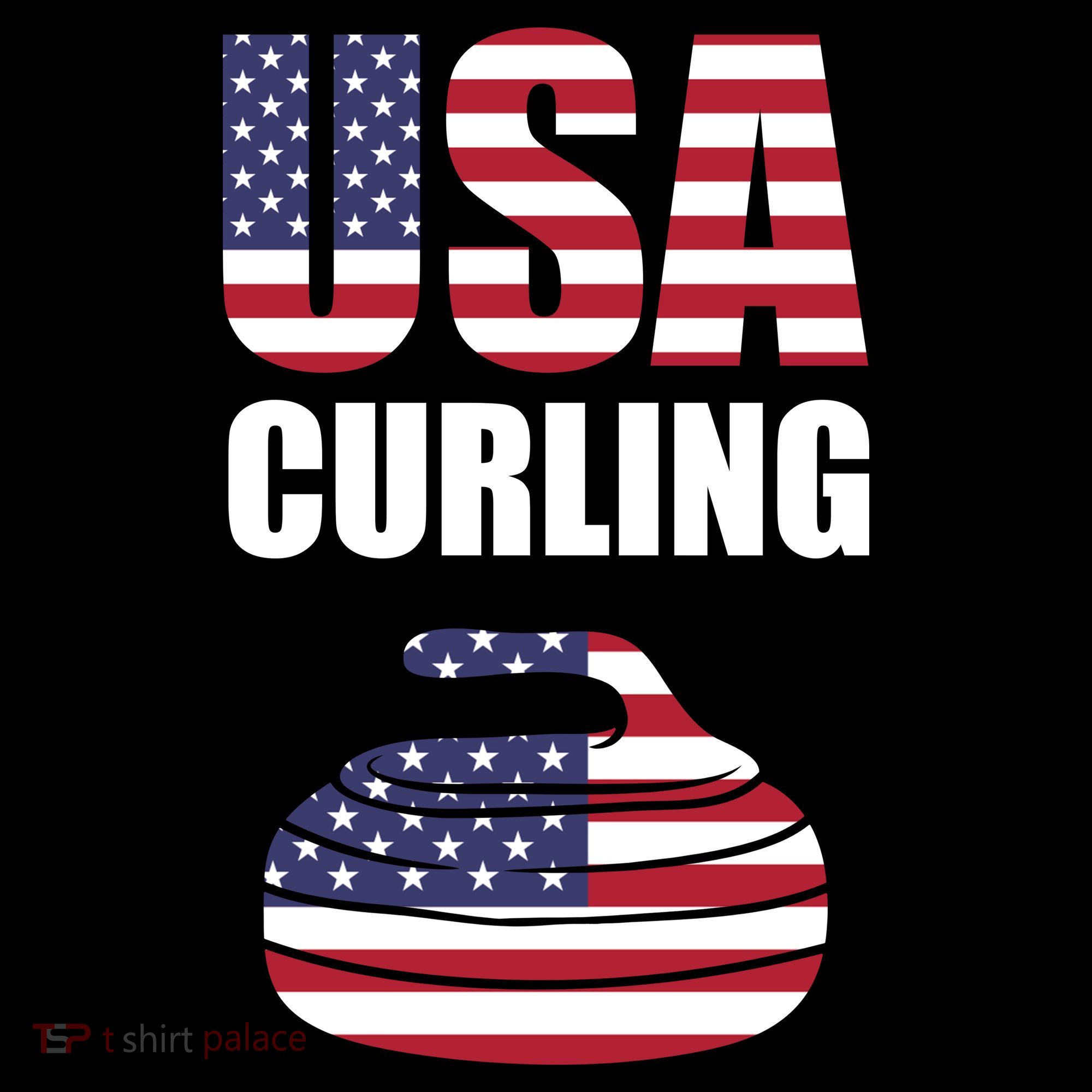 USA Curling Team Flag Sport Mousepad
