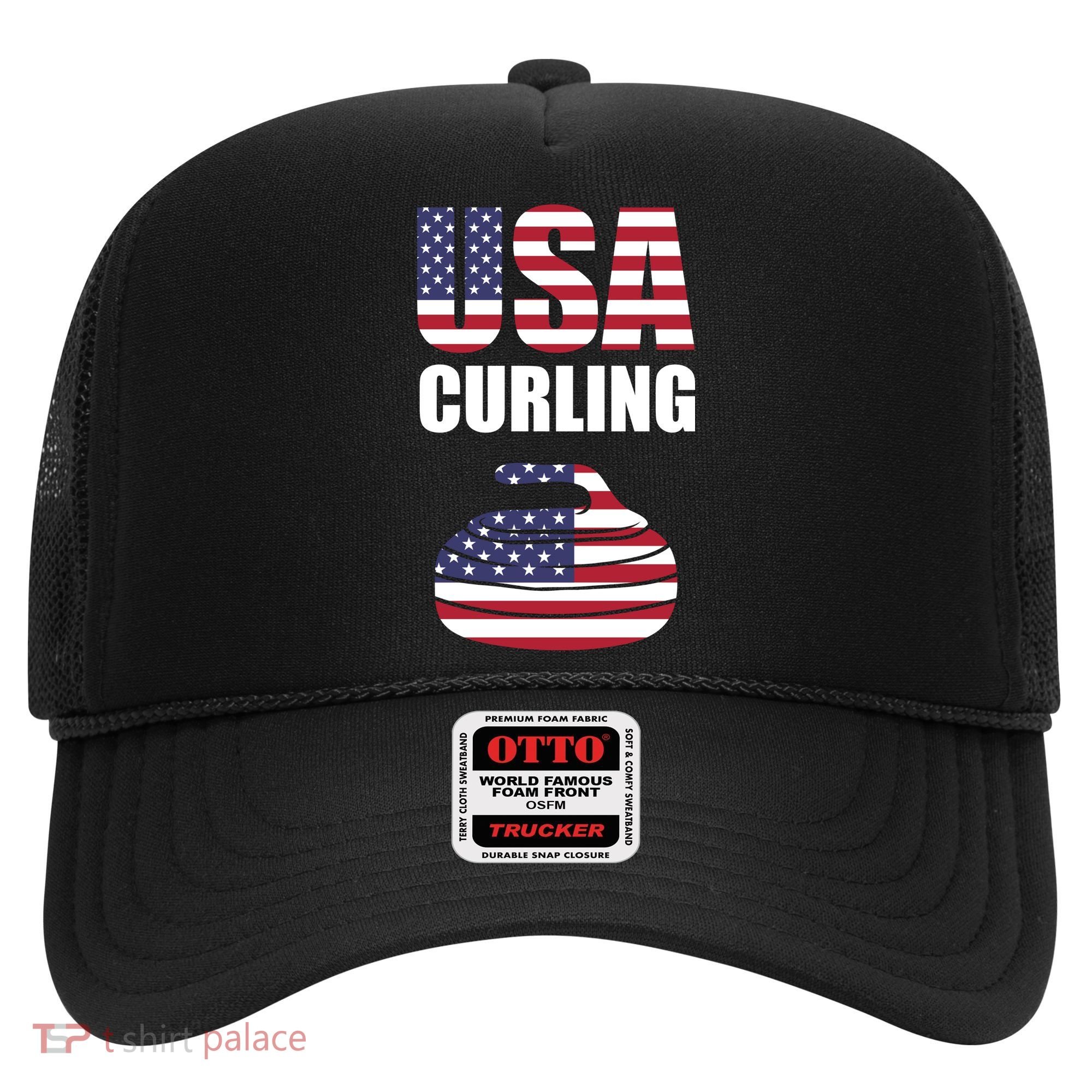 USA Curling Team Flag Sport Hat