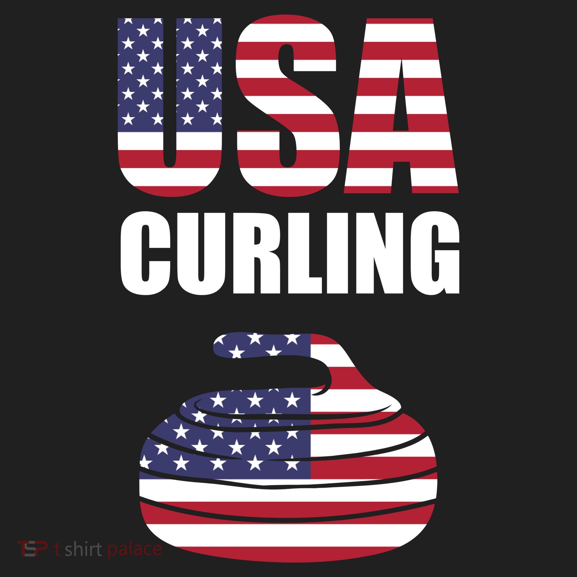 USA Curling Team Flag Sport Hat