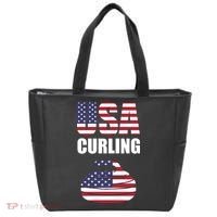 USA Curling Team Flag Sport Tote Bag thumb 0