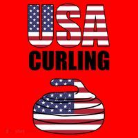 USA Curling Team Flag Sport Santa Hat thumb 1