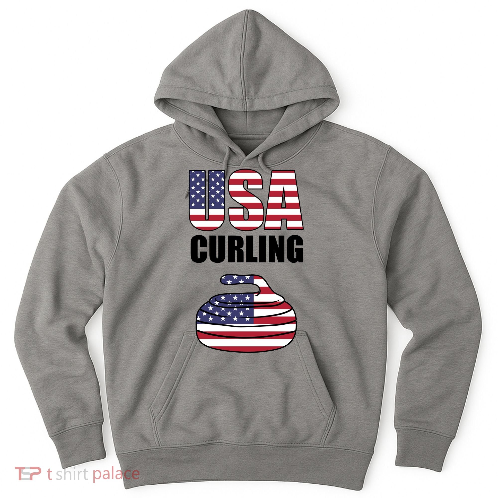 USA Curling Team Flag Sport Hoodie