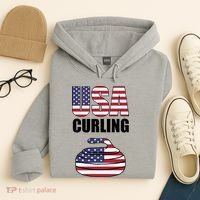 USA Curling Team Flag Sport Hoodie thumb 4