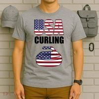 USA Curling Team Flag Sport T-Shirt thumb 6