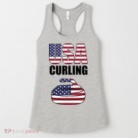 USA Curling Team Flag Sport Women's Tank Top thumb 0