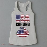 USA Curling Team Flag Sport Women's Tank Top thumb 3