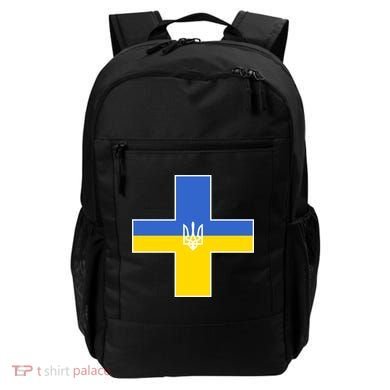 Ukrainian Cross Ukraine Support Stand With Pray Backpack