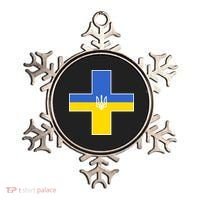 Ukrainian Cross Ukraine Support Stand With Pray Ornament thumb 0
