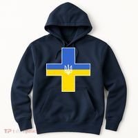 Ukrainian Cross Ukraine Support Stand With Pray Hoodie thumb 0