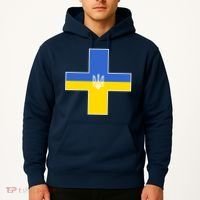 Ukrainian Cross Ukraine Support Stand With Pray Hoodie thumb 2