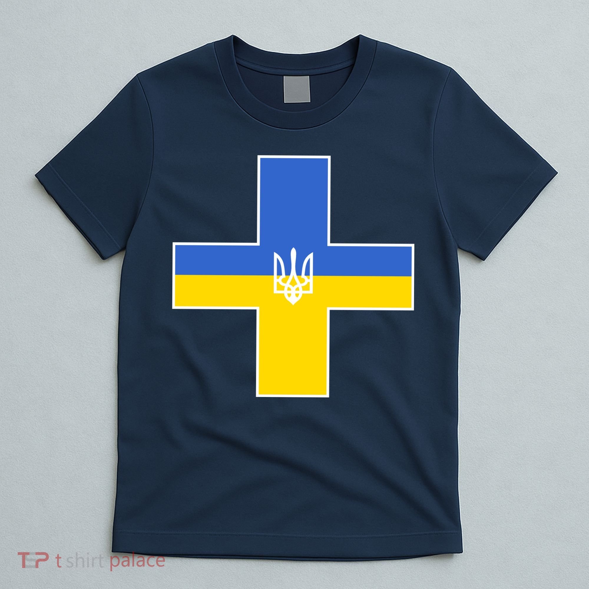 Ukrainian Cross Ukraine Support Stand With Pray T-Shirt