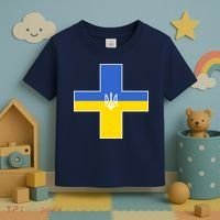 Ukrainian Cross Ukraine Support Stand With Pray Toddler T-Shirt thumb 3