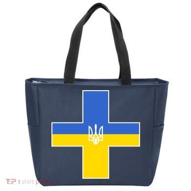 Ukrainian Cross Ukraine Support Stand With Pray Tote Bag