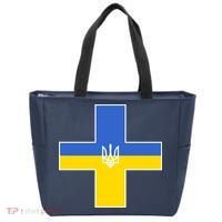 Ukrainian Cross Ukraine Support Stand With Pray Tote Bag thumb 0