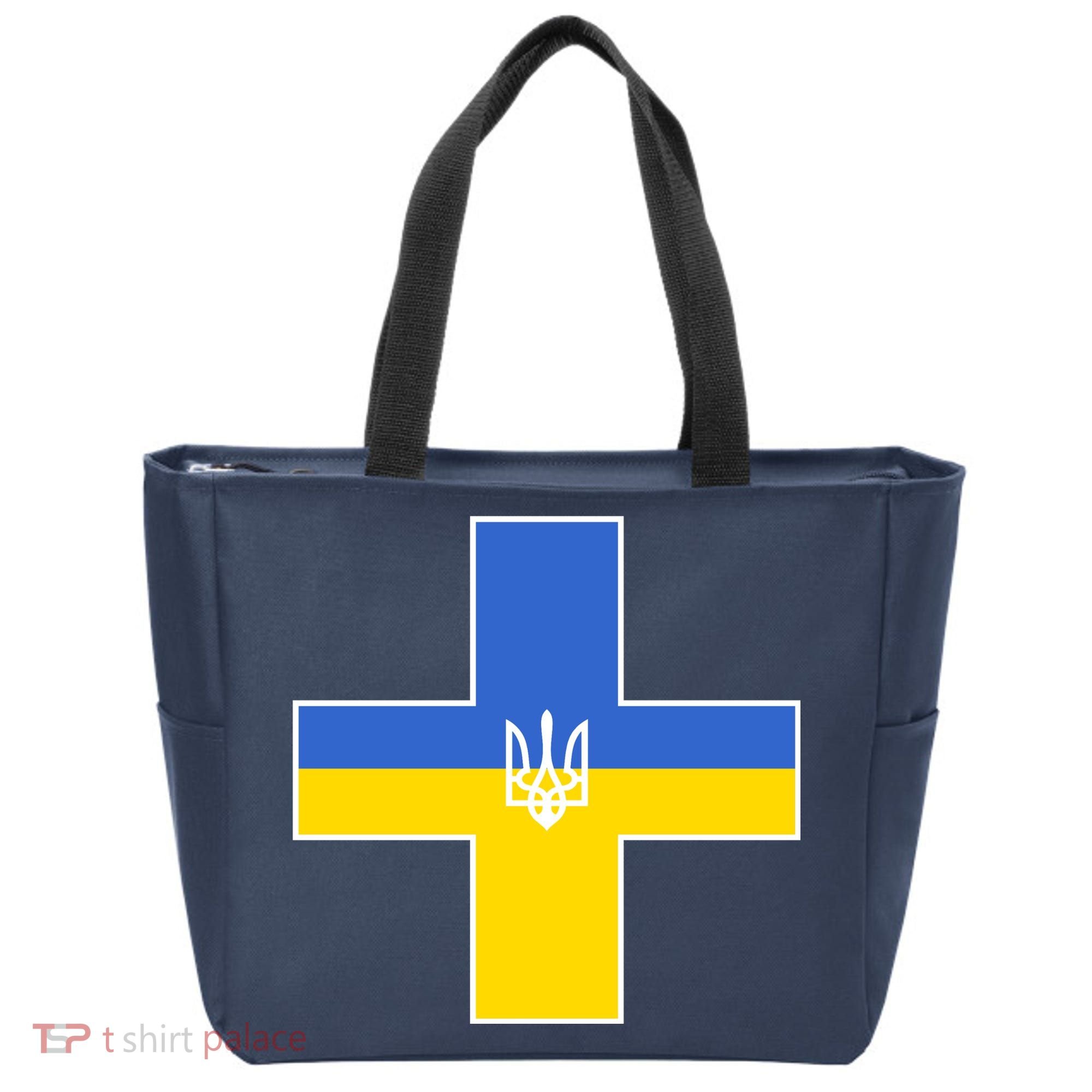 Ukrainian Cross Ukraine Support Stand With Pray Tote Bag