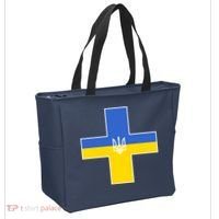 Ukrainian Cross Ukraine Support Stand With Pray Tote Bag thumb 2