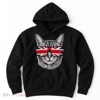 UK Cat Union Jack Flag United Kingdom Kitten England Hoodie thumb 0