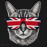 UK Cat Union Jack Flag United Kingdom Kitten England Hoodie thumb 2