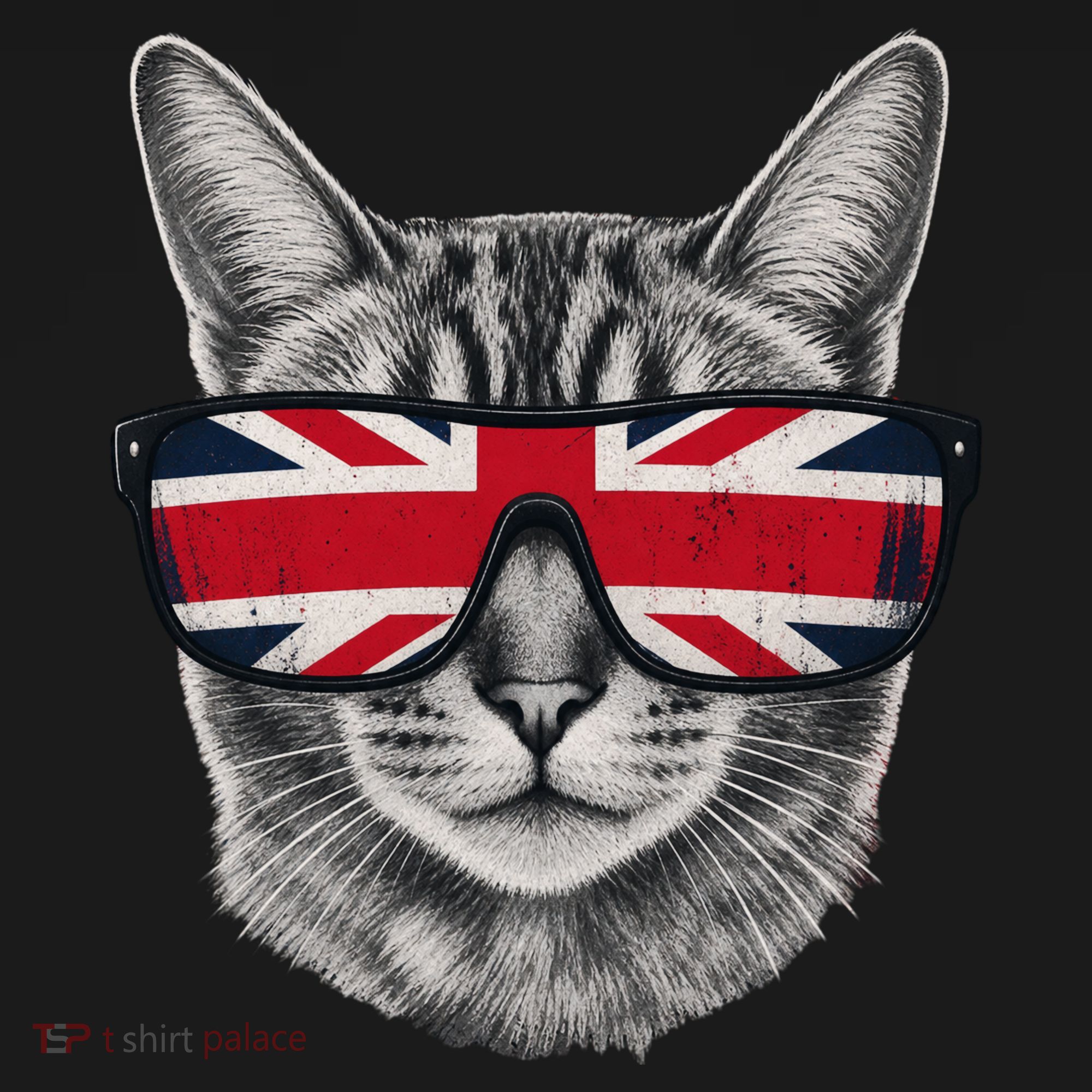UK Cat Union Jack Flag United Kingdom Kitten England Apron