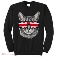 UK Cat Union Jack Flag United Kingdom Kitten England Sweatshirt thumb 0