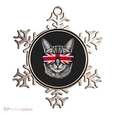 UK Cat Union Jack Flag United Kingdom Kitten England Ornament