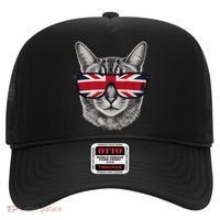 UK Cat Union Jack Flag United Kingdom Kitten England Hat thumb 0