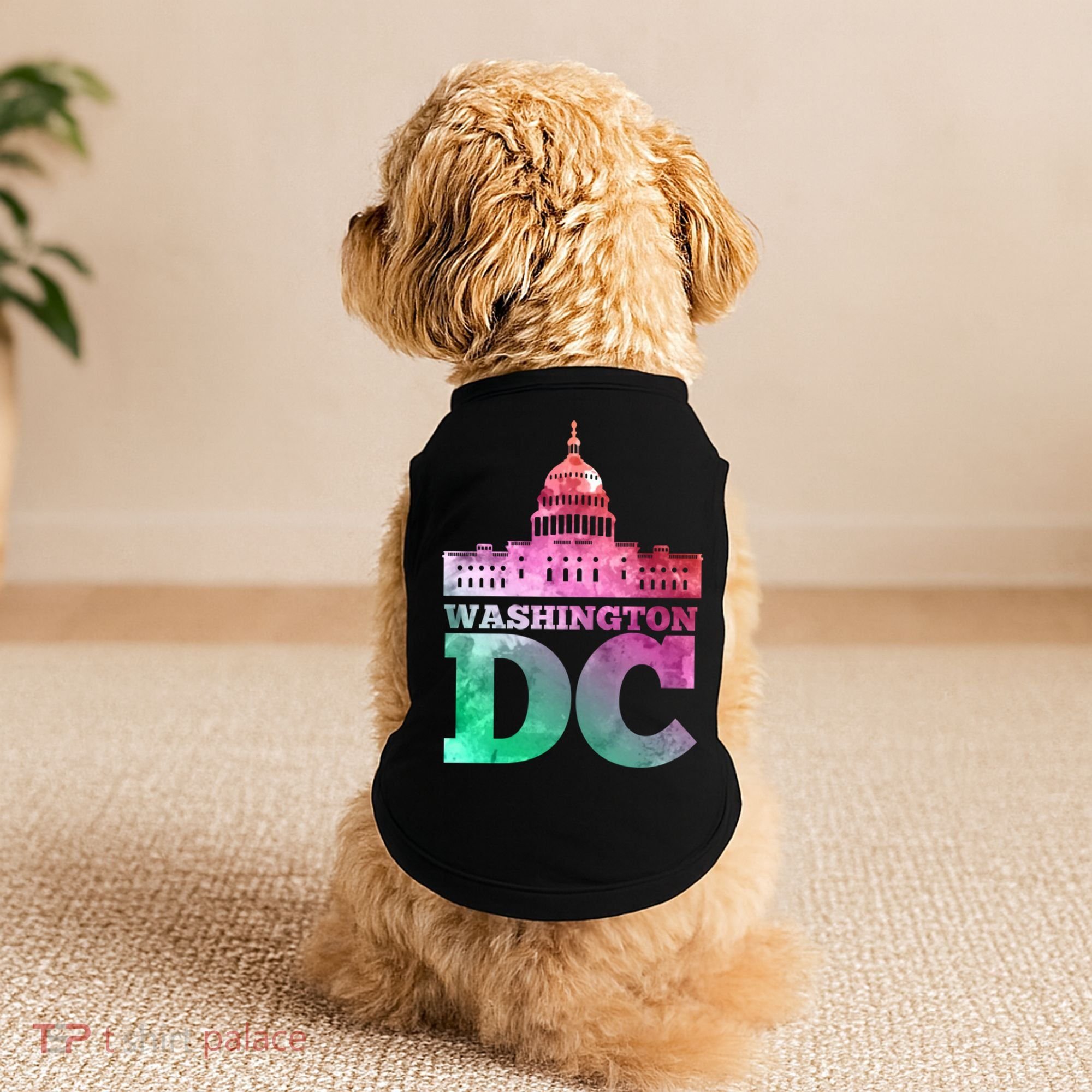 Usa Capital Washington Dc Capitol Hill Souvenir Cool Gift Doggie Tank