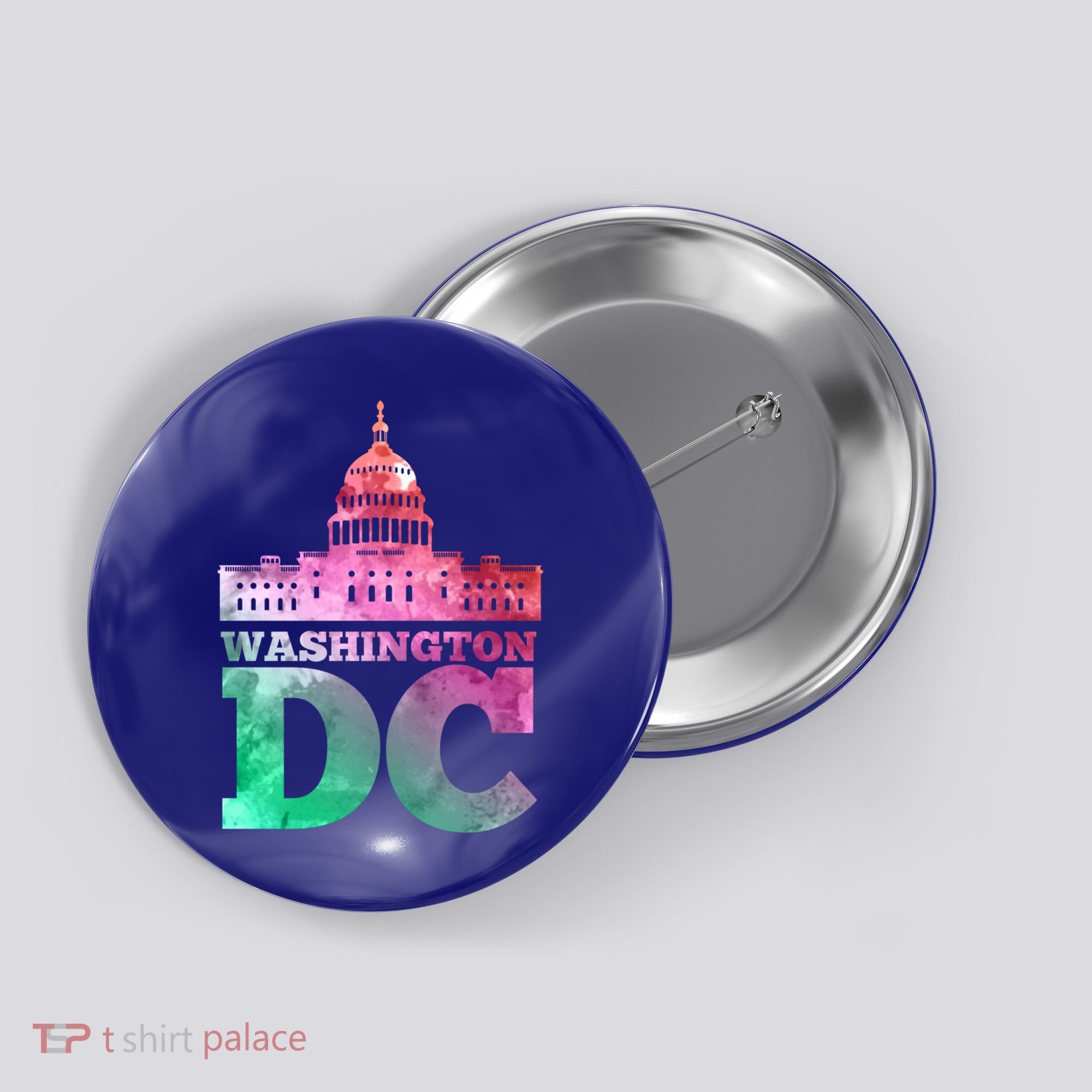 Usa Capital Washington Dc Capitol Hill Souvenir Cool Gift Button