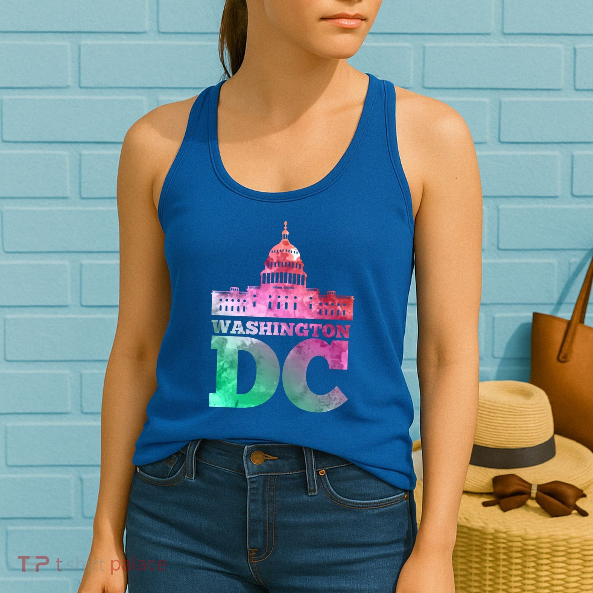 Usa Capital Washington Dc Capitol Hill Souvenir Cool Gift Women's Tank Top