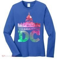 Usa Capital Washington Dc Capitol Hill Souvenir Cool Gift Women's Long Sleeve Shirt thumb 0