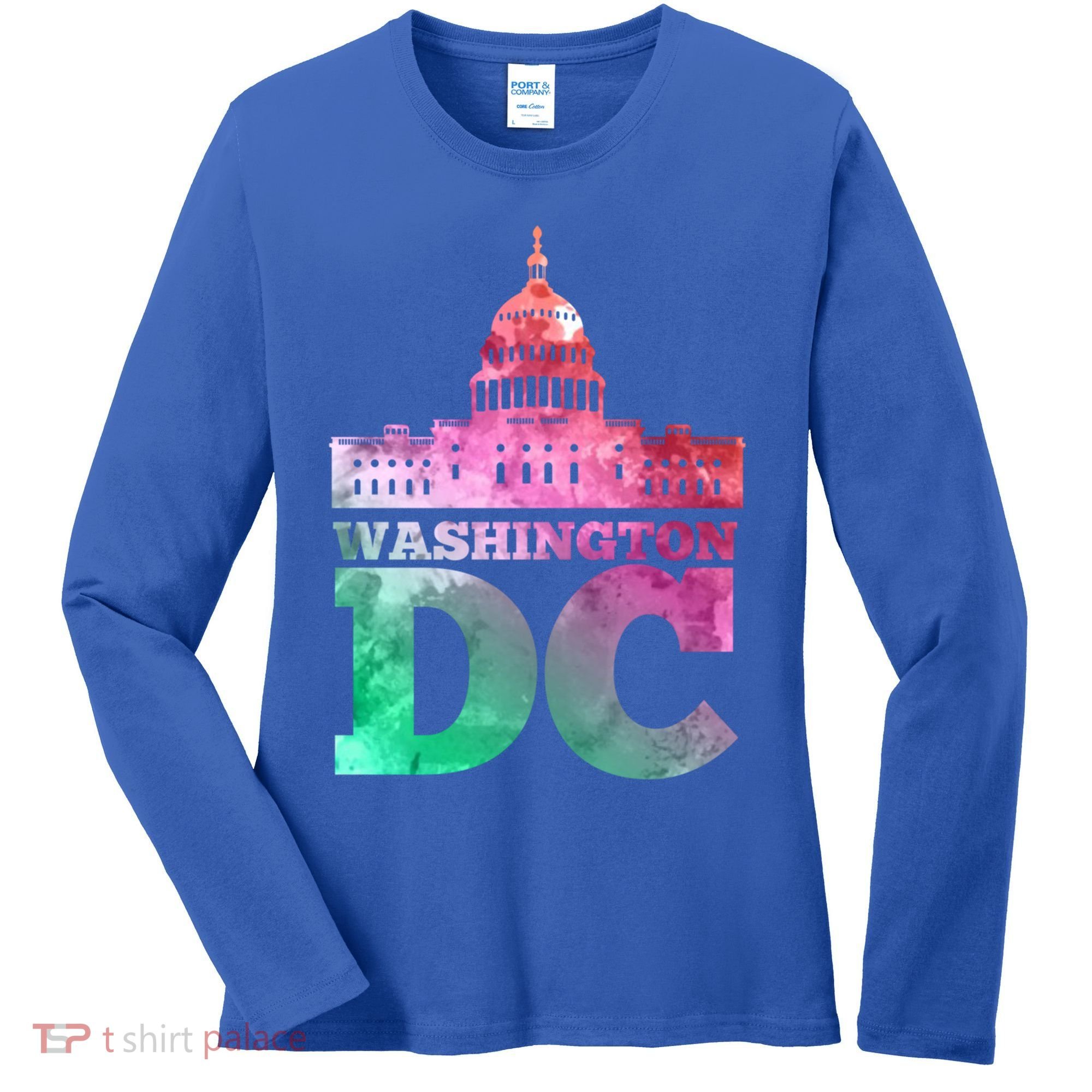 Usa Capital Washington Dc Capitol Hill Souvenir Cool Gift Women's Long Sleeve Shirt