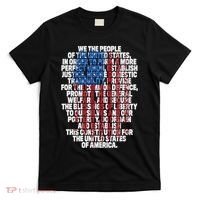 Us Constitution We The People With Vintage Flag T-Shirt thumb 0