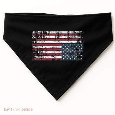Upside Down American Flag Vintage Upside Down Usa Flag USA-Made Doggie Bandana