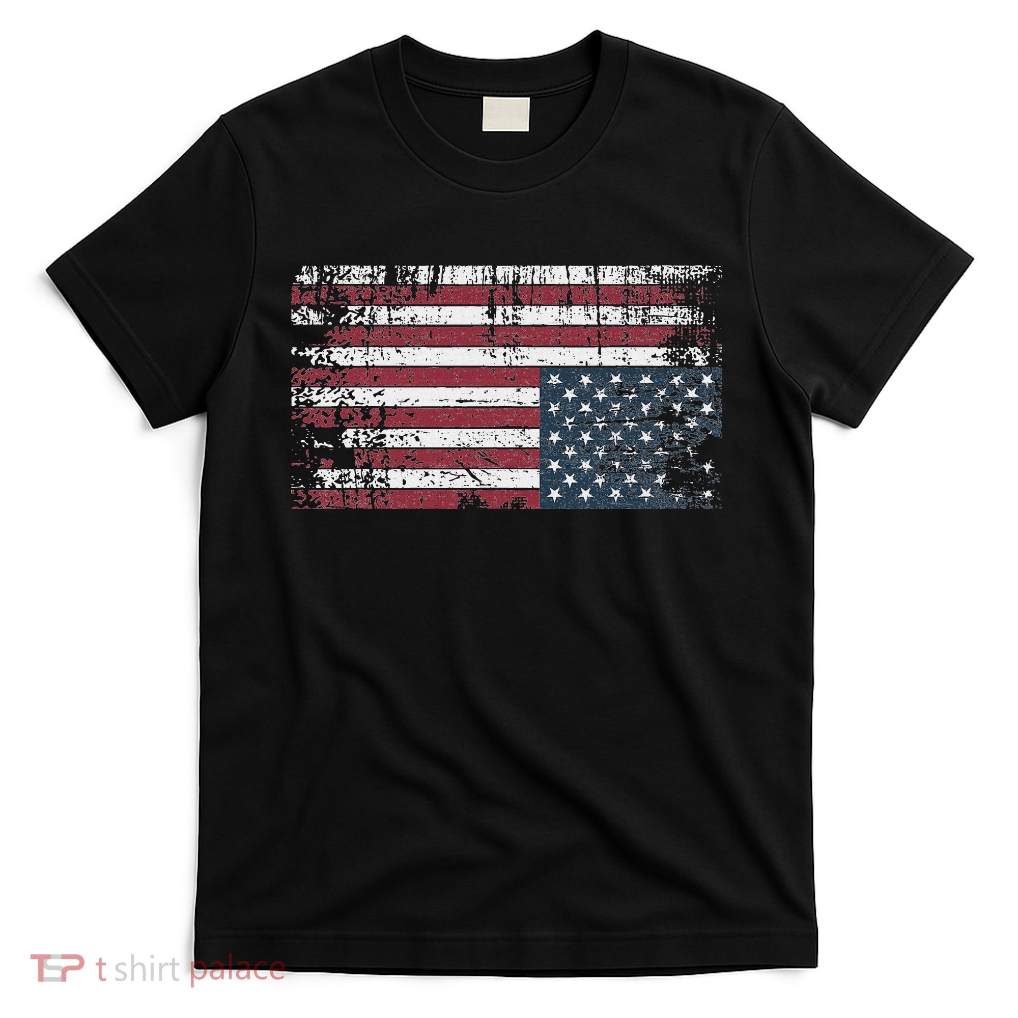 Upside Down American Flag Vintage Upside Down Usa Flag T-Shirt