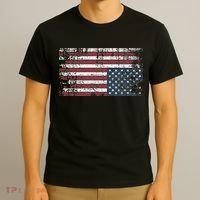 Upside Down American Flag Vintage Upside Down Usa Flag T-Shirt thumb 3