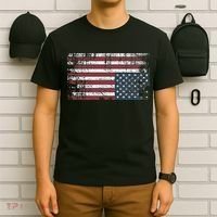 Upside Down American Flag Vintage Upside Down Usa Flag T-Shirt thumb 6