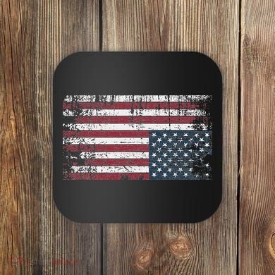 Upside Down American Flag Vintage Upside Down Usa Flag Coaster