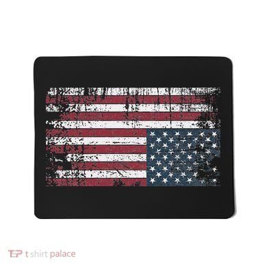 Upside Down American Flag Vintage Upside Down Usa Flag Mousepad
